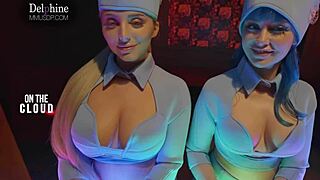 Delphine Jewelz Blu Kayley Gunner Fulfill Desires in Metaverse