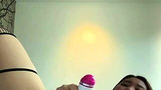 Asian princess masturbates wet pussy