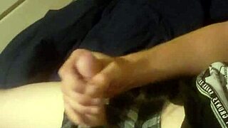 Duane masturbates his cock solo