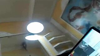 Feeling Intense Pleasure Riding Cowgirl On Webcam, Then Bent Over