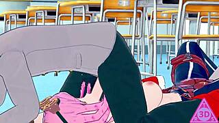 Koikatsu Mei Hatsume and Shoto Todoroki have sex with blowjob handjob and cumshot