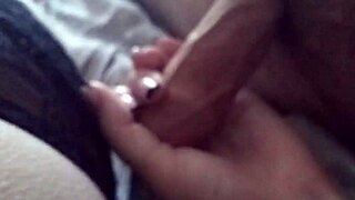 handjob with some errors in technique