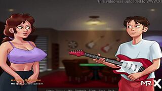 My friend dives into mature pussy in Summertime Saga episode 2-32.