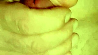 Mark indulges in solo masturbation, building to a powerful cumshot.