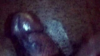 Showing off my big black cock in action