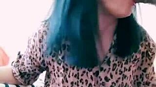 he cums on her face after blowjob