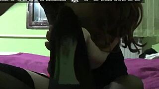 Wow, watch this amateur in heels guide your stroke!