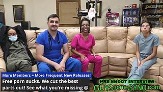 Медбрат прокрадывается в смотровую комнату, чтобы подрочить на стол во время перерыва на guysgonegyno.com