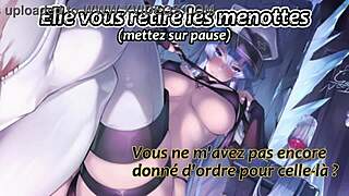 General Esdeath guides you in hentai joi femdom quickshot foot fetish