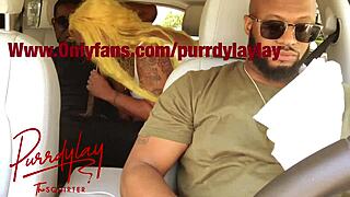 Uber Driver's Wife Sucks Stranger's Cock And Squirts!