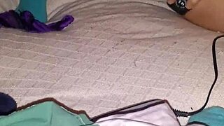 Feeling intense pleasure with rabbit toy masturbation hairy solo