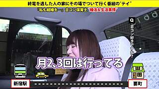 Japanese amateurs with big tits in full action.