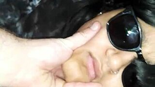 Blind Latina Gags On Black Cock In Deepthroat Blowjob, Choking And Fucking.