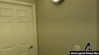 Aiden Ashley Drips Alex Legends' Cum After Facial!