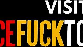 Hej, karaibska kurwo, możesz połknąć tego masywnego chuja?