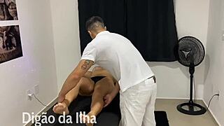 Hotwife Achieves Squirting During Intense Massage Session With Two Partners.