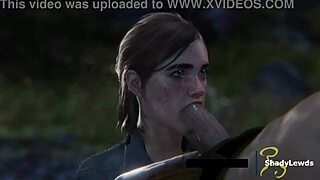 Я люблю смотреть, как Элли сосет член в 3D хентай мультике