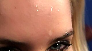 Foxy Stunner Receives Facial Cumshot While Sucking Ejaculate