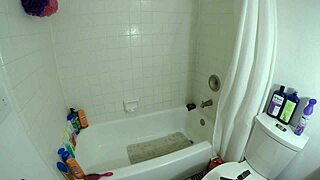 Angel and her lover in the shower.