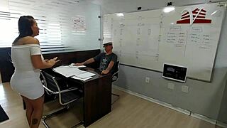 Sexo No Escritorio De Engenharia With Anal And Creampie