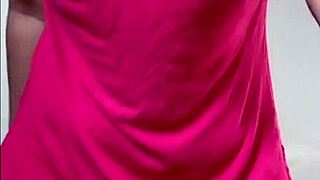 My wife on webcam says, 'Watch me strip and tease my body for you, showing off every curve in this intimate display.'