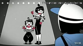 cartoon character goes on an adventure in a weird world