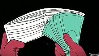 cartoon character goes on an adventure in a weird world