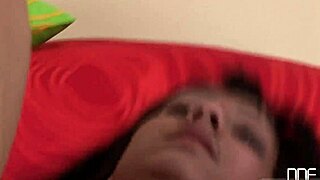 Hot threesome orgy featuring teens with toys