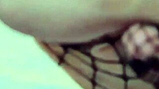 Cumming On The Brunette's Feet In Intense Action!