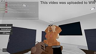 Narrative amateur blonde rides monster cock for first time in roblox porn clip