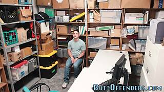gay amateur thief gives blowjob