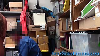 Caught Stealing, Teen Babe Gets Hardcore Cumshot!