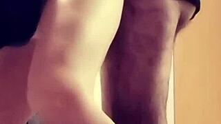 Behind the scenes, she's giving an amazing backstage blowjob!