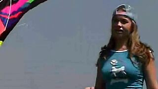 Little april is out rubbing her clit and sucking on a popsicle