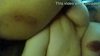 Horny fat BBW woman moans loudly while masturbating her pussy