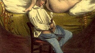 Vintage Antique Cartoon Illustration From Retro Era!