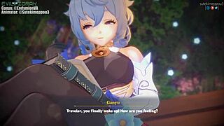 ganyu anime character in hentai adventure