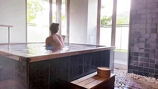 Buttocks In Hot Water At Akiu Onsen
