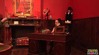 brunette hottie with big boobs takes care of a thick dick, oh man it's so hard 😅