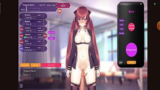 Training the bitch in outdoor hentai game