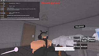 Roblox girl rides big black cock casually