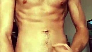 Hot soloboy shows off massive cock action!