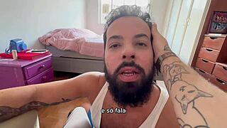 bearded man says, 'i sucked 41 cocks in 24th, 25th, 26th blowjobs'