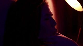 Gentle self-pleasure by tattooed woman