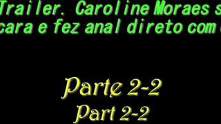 caroline moraes leaves the bar for guy's house and does anal with him