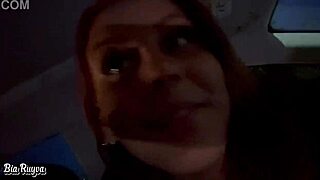 latina lesbian blowjob in car leads to cumshot