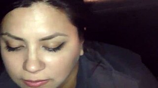 Brunette Teen Sucks Cock Then Gets Facial