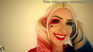 Harley quinn gets her pink pussy destroyed by joker with rachel luxe