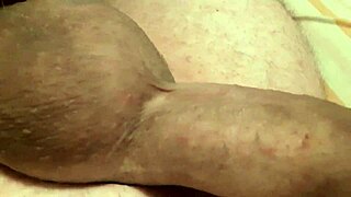 playing with my shaved cock