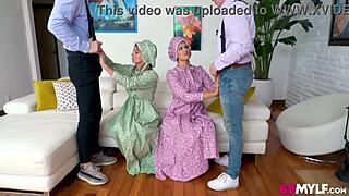 Amish Stepmoms Penny Barber And Pristine Edge Swap Dicks – Missionary Or Doggystyle?